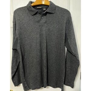 AXIST NWT Mens XL Gray Long Sleeve Polo Sweater‎ Casual Cotton Soft Comfort